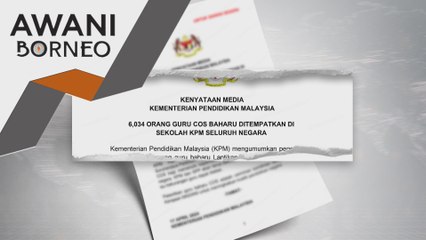 6,034 guru baharu lantikan kontrak ditempatkan di sekolah mulai Isnin lalu