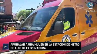 Apuñalan a una mujer en la estación de Metro de Alto de Extremadura