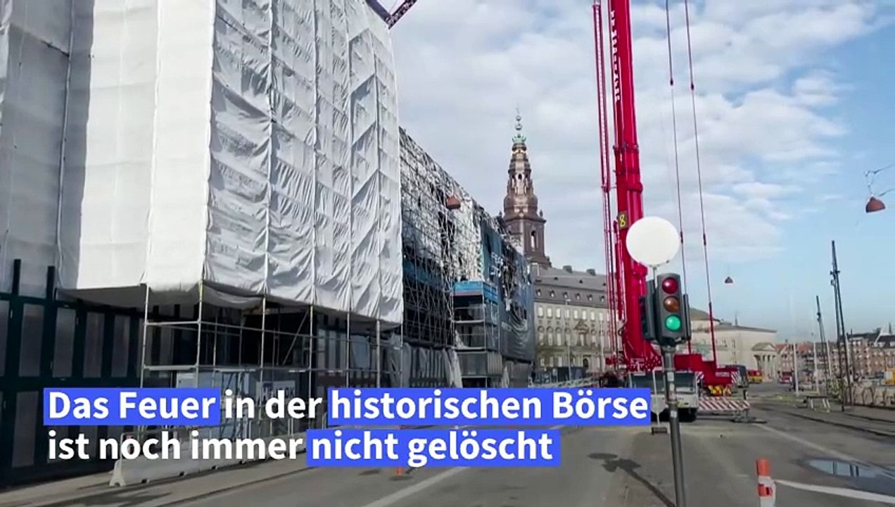 Brand in Börse von Kopenhagen noch nicht gelöscht