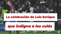 FC Barcelona vs PSG | La celebración de Luis Enrique en uno de los goles que indigna al culé