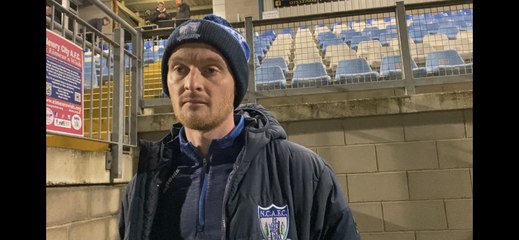 Demot McVeigh Newry City v Carrick Rangers Post Match