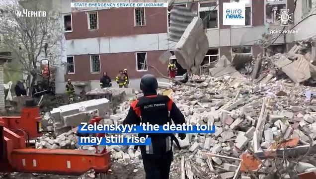 Ukraine war: Russian strike hits apartment building, over a dozen killed