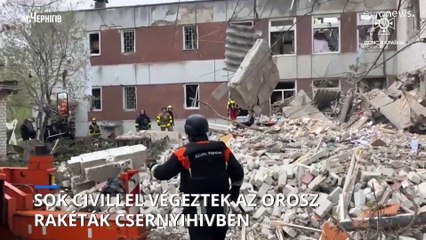 Az elmúlt hónapok egyik legpusztítóbb orosz rakétatámadása zúdult Csernyihivre