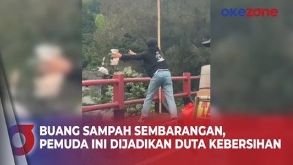 Pemuda yang Buang Sampah Sembarangan di Sungai Cikundul Dijadikan Duta Kebersihan Cianjur