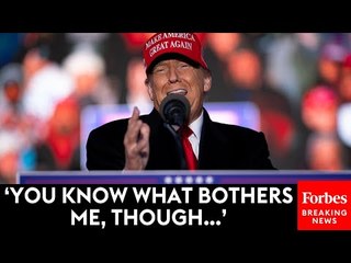 Trump Says A Certain Comparison To Biden Bugs Him