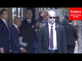 BREAKING NEWS: Trump Raises Fist Upon Departure From Trump Tower To Attend Hush Money Trial Hearing