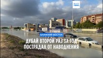 Дубай второй раз за год пострадал от сильного наводнения