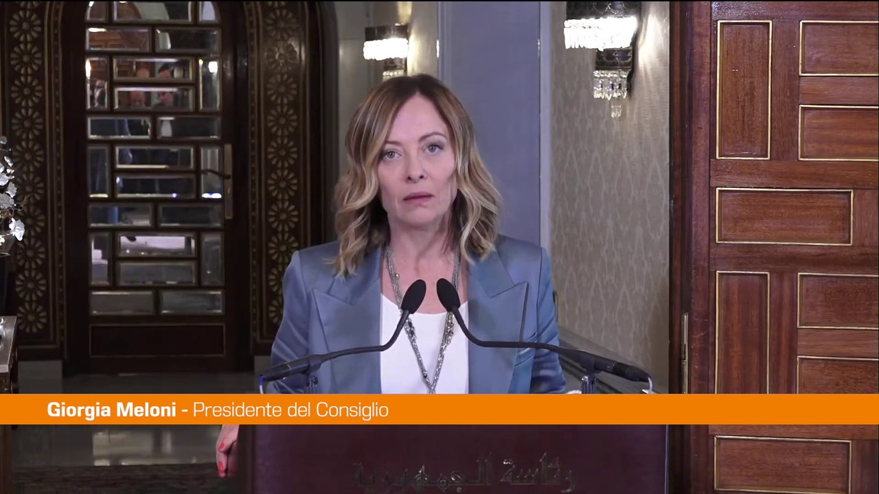 Meloni "Firmati tre accordi importanti con la Tunisia"