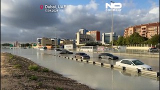 Inundações repentinas atingem o Dubai