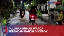 Kali Jantung Depok Meluap, Puluhan Rumah Warga Terendam Banjir