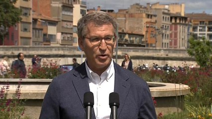 Feijóo reta a Sánchez a romper con Bildu y a comprometerse "ante notario" a no pactar mientras no condene el terrorismo