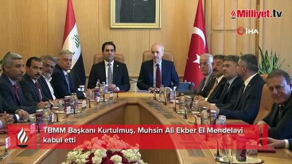TBMM Başkanı Kurtulmuş, Muhsin Ali Ekber El Mendelavi kabul etti
