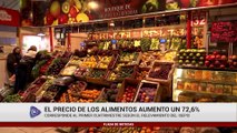 EL PRECIO DE LOS ALIMENTOS AUMENTO UN 72,6%