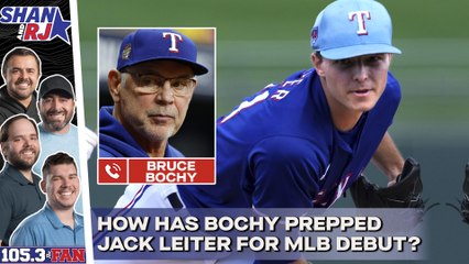 Bruce Bochy on Jack Leiter debut preparations, Rangers slump, Scherzer's timeline
