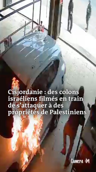 Cisjordanie : des colons israéliens filmés en train de s’attaquer à des propriétés de Palestiniens