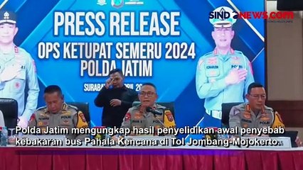 Terungkap Penyebab Bus Pahala Kencana Terbakar di Tol Jombang-Mojokerto