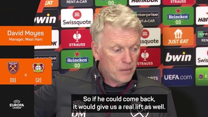 Bowen can lift West Ham, but Moyes won't risk injury