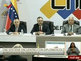 CNE sostiene reunión con diplomáticos acreditados para explicar avance del cronograma electoral