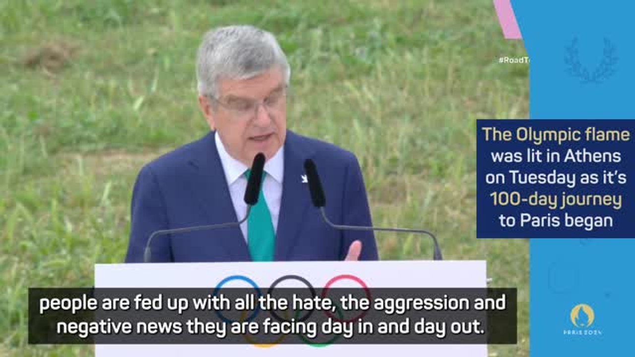 Bach hoping Paris Olympics will unite 'billions of people'