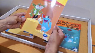 Unboxing and Review of Ramayan Kids ,Navneet Big Fun with Oggy and Friends  Copy Colouring Book