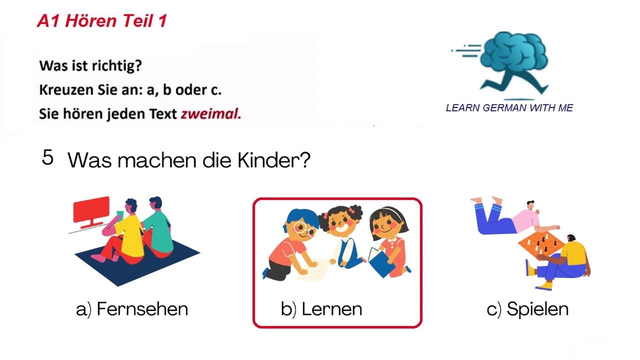 Deutsch Goethe A1 Hören mit Lösungen | 6