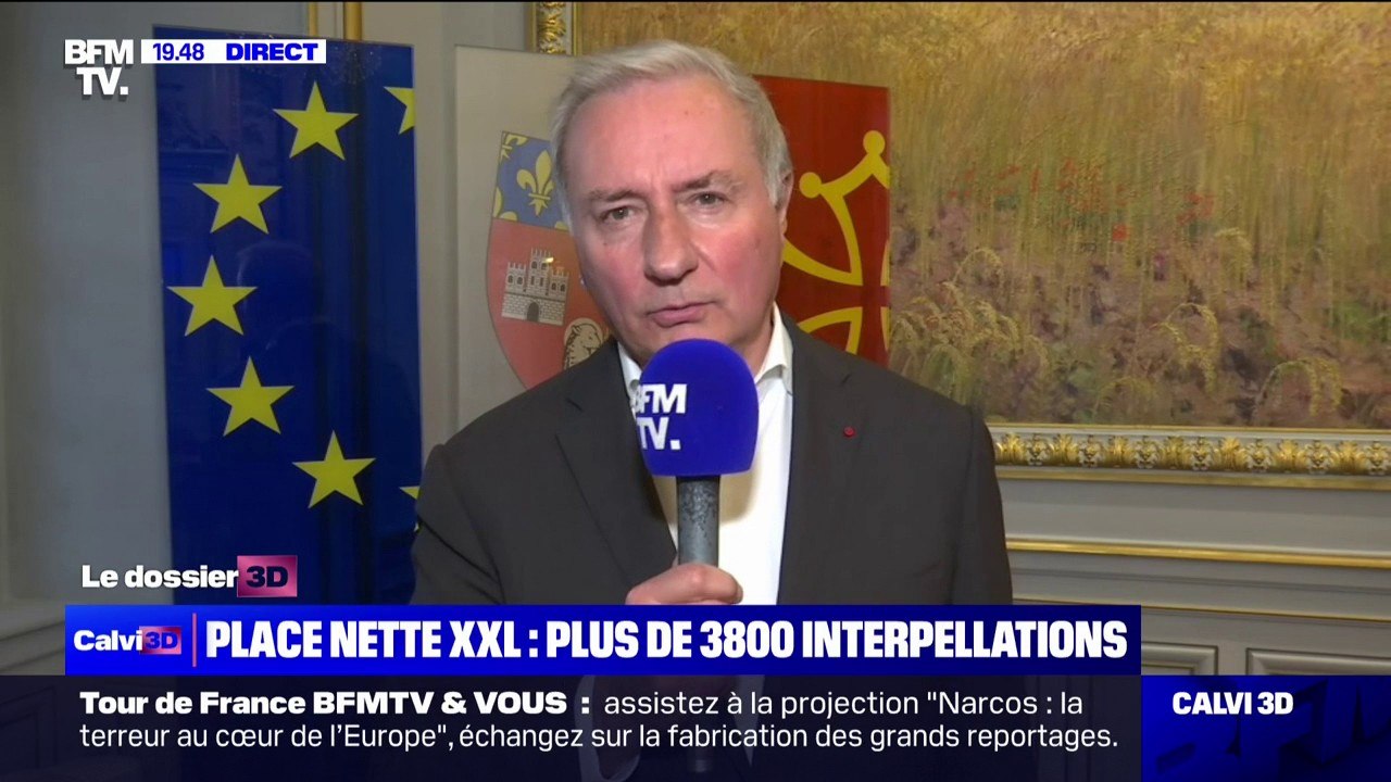 Opérations "place nette XXL": un bilan "très positif" pour le maire (LR) de Toulouse, Jean-Luc Moudenc