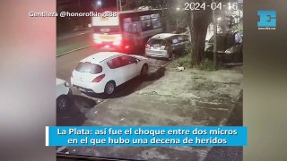 La Plata: así fue el choque entre dos micros en el que hubo una decena de heridos