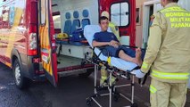 Trabalhador tem perna esmagada após acidente com maquinário no Brasmadeira