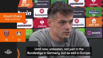 Leverkusen focused on historic unbeaten season - Xhaka
