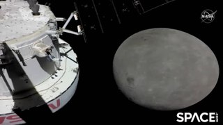 Time-Lapse Of NASA's Artemis 1 Spacecraft Approaching The Moon