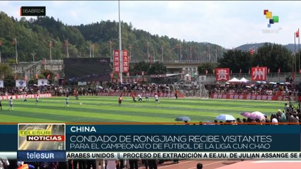 China recibe miles de turistas para campeonato de Fútbol