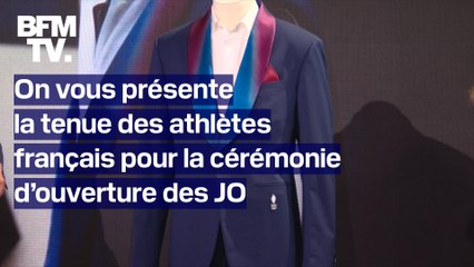 Veste de costume, col tricolore, baskets…On vous présente la tenue des athlètes français pour la cérémonie d’ouverture des JO