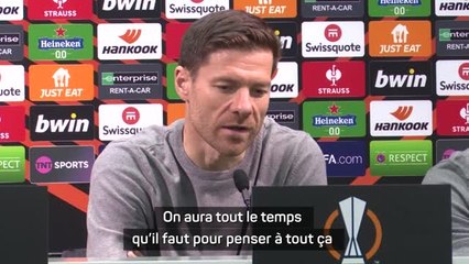 Leverkusen - Alonso : "À partir de mardi, on a pensé uniquement à West Ham"