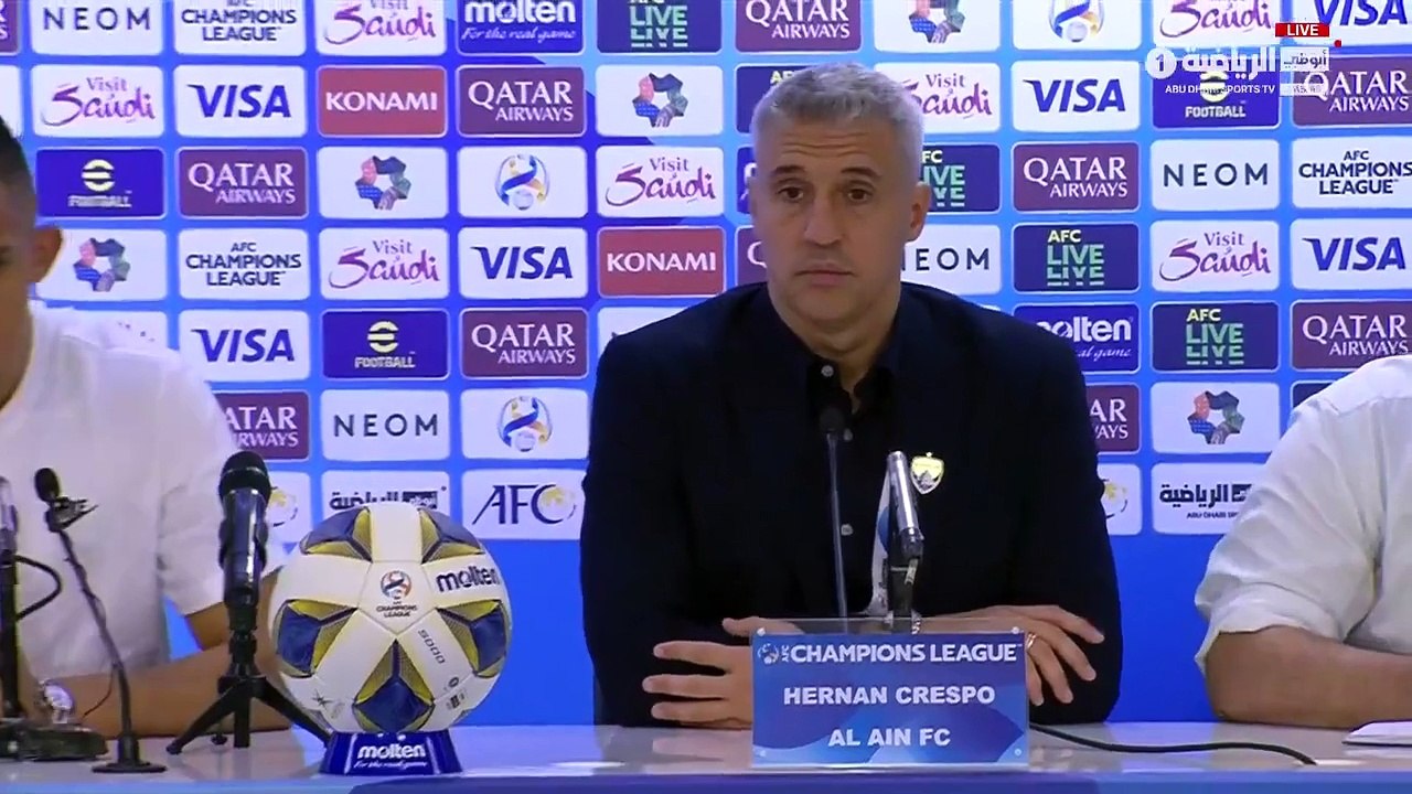 سفيان رحيمي لاعب العين الإماراتي بعد المباراة ضد الهلال السعودي : فخور بما قدمناه في المباراة أمام فريق كبير مثل الهلال