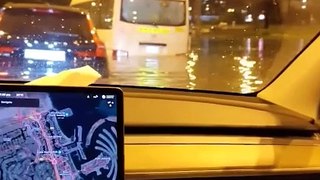 Tesla in Dubai Flooding Lives Up to Musk 'Float Like a Boat' Claim