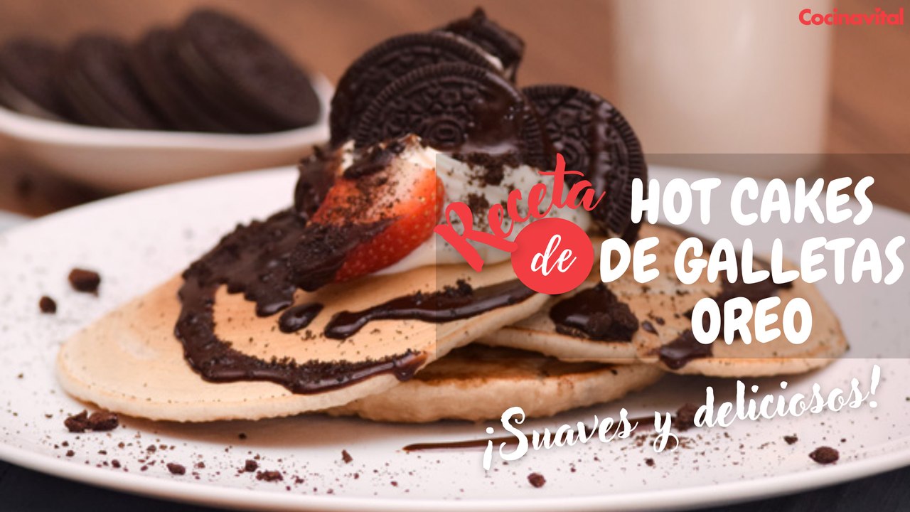 Hot cakes de galletas óreo