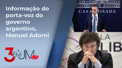 Javier Milei não viajará mais em voos comerciais por segurança