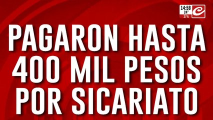 Sicarios cobraron entre 200 y 400 mil pesos para matar en Rosario