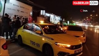 İstanbul'da taksiciler öldürülen meslektaşları için eylem yaptılar