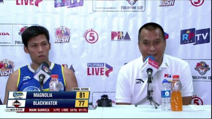 Interview with Best Player Mark Barroca and Coach Chito Victolero [Apr. 17, 2024]