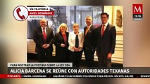 Alicia Bárcena se reúne con migrantes y autoridades de Texas para hablar sobre la ley SB4