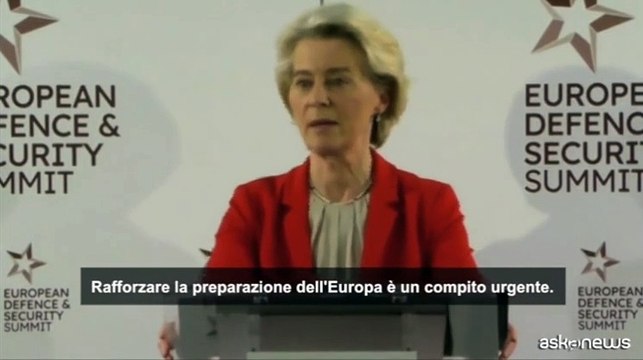 Von der Leyen: l'Europa deve risvegliarsi in materia di difesa