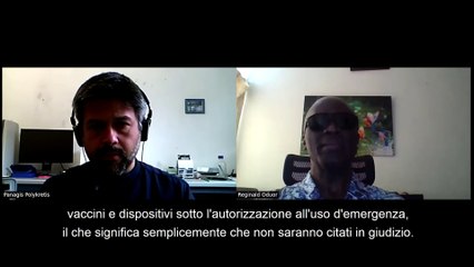 Prof. Odour - Critiche alle misure pandemiche prevista dall'OMS per l'Africa