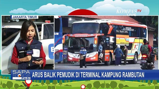 Pantauan Arus Balik Lebaran di Terminal Kampung Rambutan