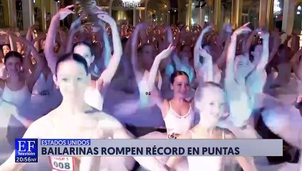Bailarinas rompen récord en puntas