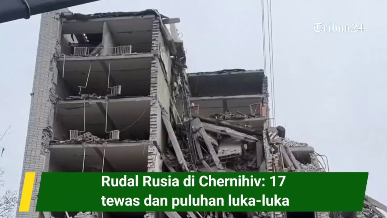 Rudal Rusia di Chernihiv_ 17 tewas dan puluhan luka-luka