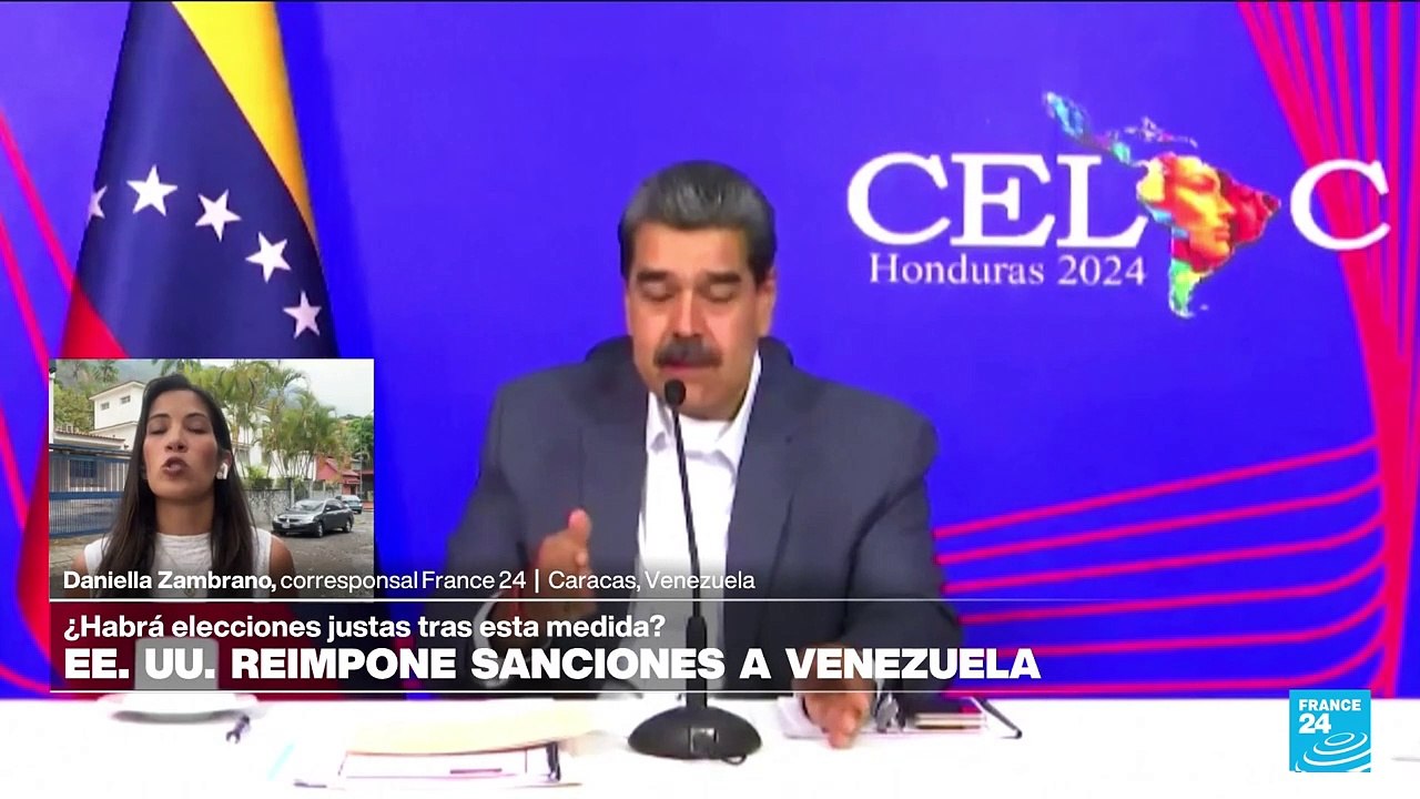Informe desde Caracas: Estados Unidos reimpone sanciones a petróleo y gas de Venezuela