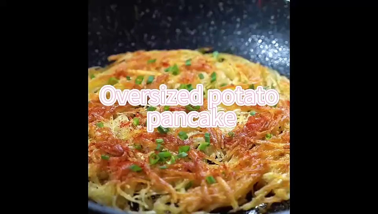 Oversized potato pancake
