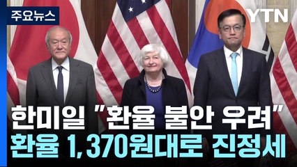 한미일, "환율 불안 심각한 우려"...원달러 환율 1,380원 출발 / YTN