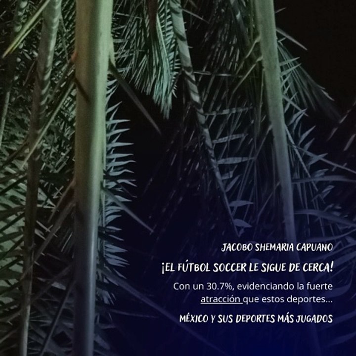 -Jacobo Shemaria Capuano- México y sus deportes más jugados: (Parte 1) (Creado por @JacoboShemariaCapuano)